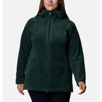 Columbia Hoodie Dames, Benton Springs II Long Plus Size Groen, 68RNLFKAV